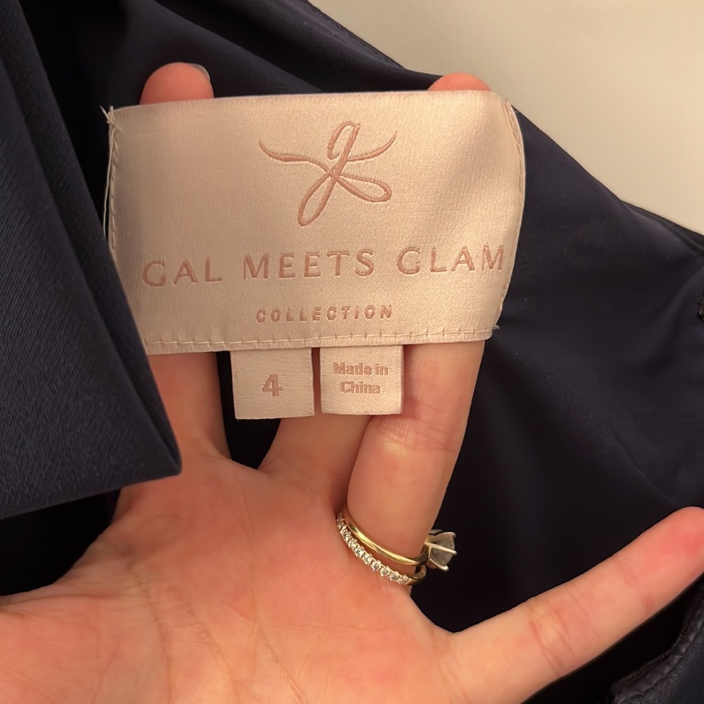 Gal Meets Glam Royal Blue One Shoulder Bow Dress - Picture 7 of 11